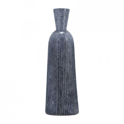 Sagebrook - 16" Grooved Glass Vase