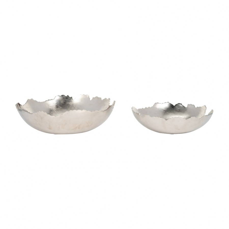 Sagebrook - 16" Metal Live Edge Bowl (Set Of 2)
