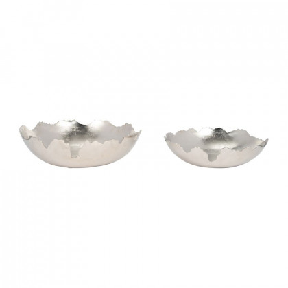 Sagebrook - 16" Metal Live Edge Bowl (Set Of 2)