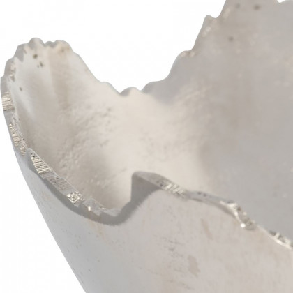 Sagebrook 16" Metal Live Edge Bowl (Set Of 2) - Nickel