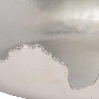 Sagebrook 16" Metal Live Edge Bowl (Set Of 2) - Nickel