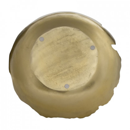 Sagebrook 16" Metal Live Edge Bowl (Set Of 2) - Gold