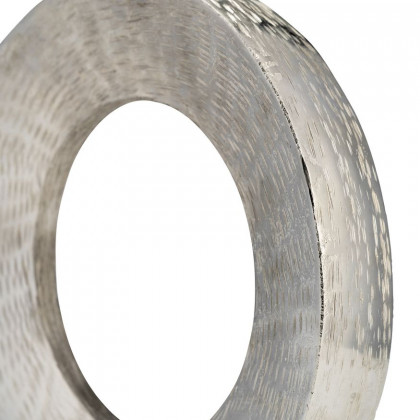 Sagebrook 11" Metal Round Open Cut Out Vase - Silver