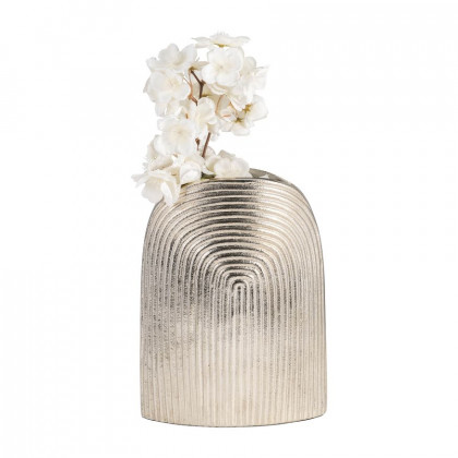 Sagebrook 11" Metal Arch Vase - Silver