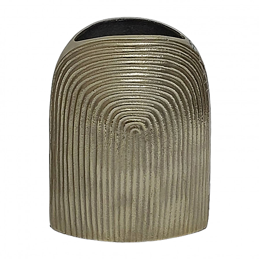 Sagebrook 14" Metal Arch Vase - Champagne