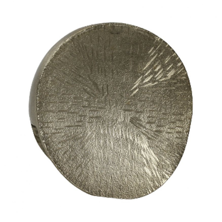 Sagebrook 12" Metal Etched Oval Vase - Champagne