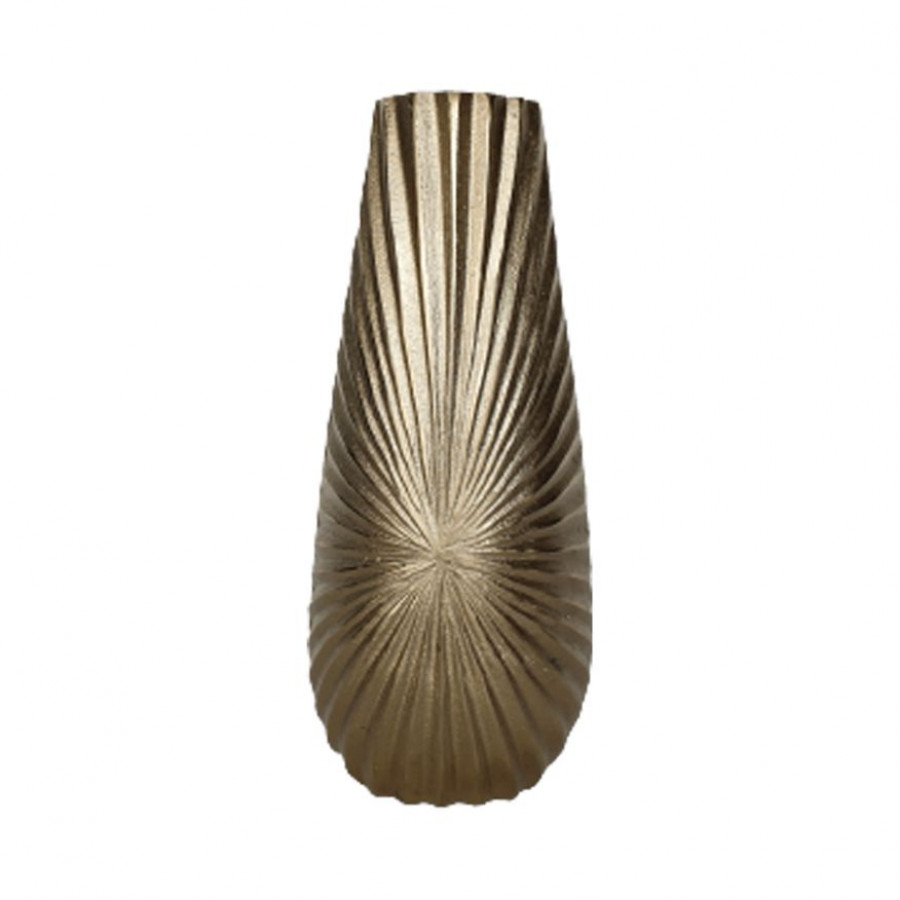Sagebrook 12" Metal Burst Vase - Champagne