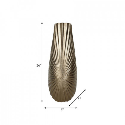 Sagebrook - 12" Metal Burst Vase