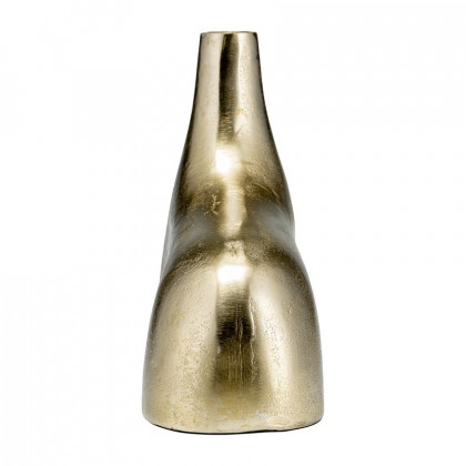 Sagebrook 8" Metal Abstract Vase - Gold