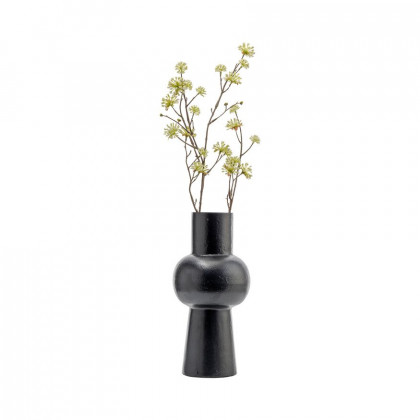 Sagebrook 12" Metal Mid Ellipsoid Vase - Black