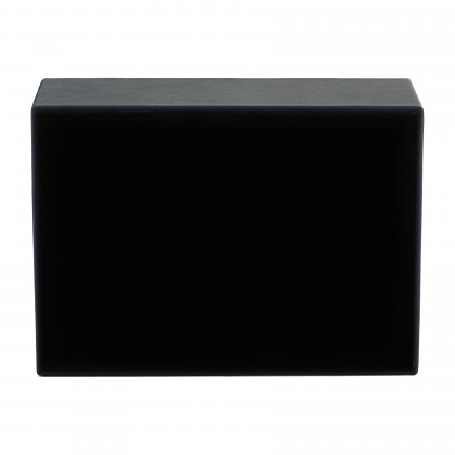 Sagebrook - 10" Wood-Leather Box in Blue/Ombre