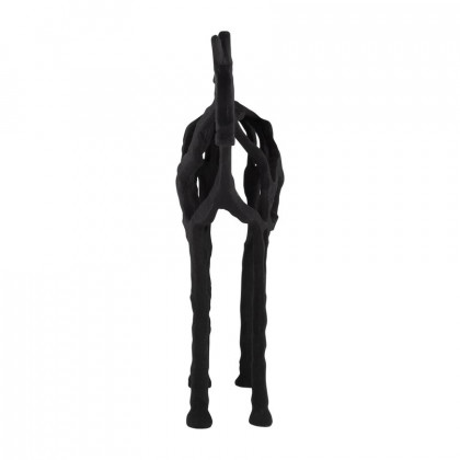 Sagebrook 14" Metal Horse Illusion Sculpture - Black