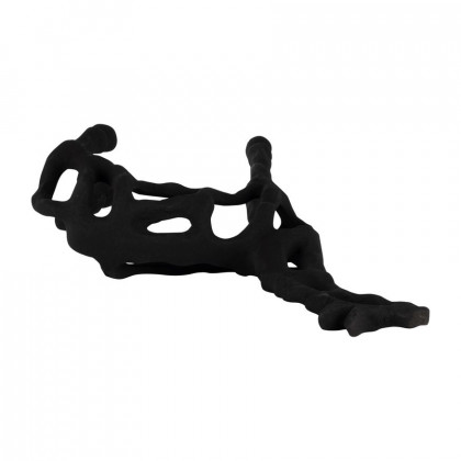 Sagebrook - 13" Metal Giraffe Illusion Sculpture in Black