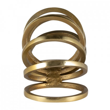 Sagebrook 11" Metal Slinky Ring Decor - Gold
