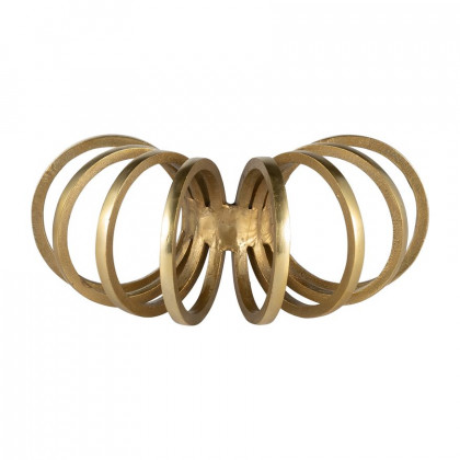 Sagebrook 11" Metal Slinky Ring Decor - Gold