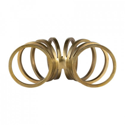 Sagebrook 11" Metal Slinky Ring Decor - Gold