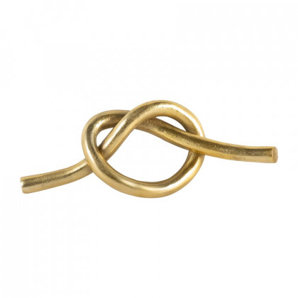 Sagebrook 12" Metal Single Knot Decor - Gold