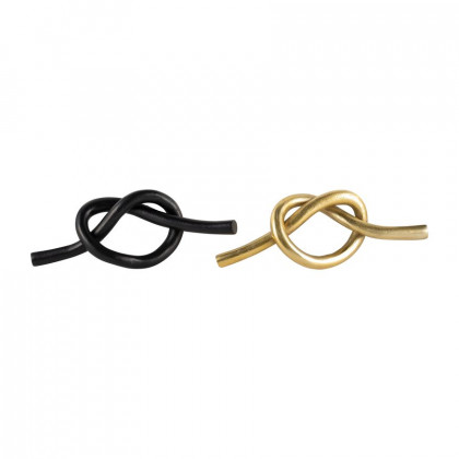Sagebrook 12" Metal Single Knot Decor - Gold