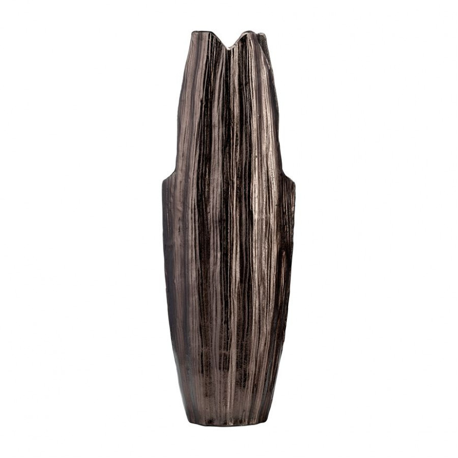 Sagebrook - 24" Metal Abstract Ridged Vase