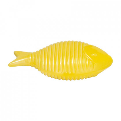 Sagebrook 12" Ceramic V Striped Fish - Yellow