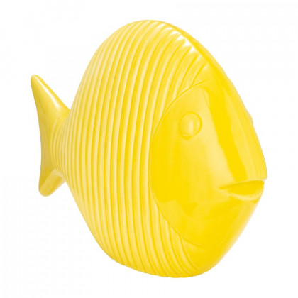 Sagebrook - 12" Ceramic V Striped Fish