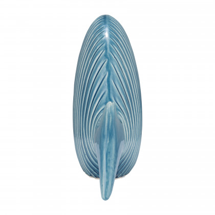 Sagebrook 16" Ceramic V Striped Fish - Blue