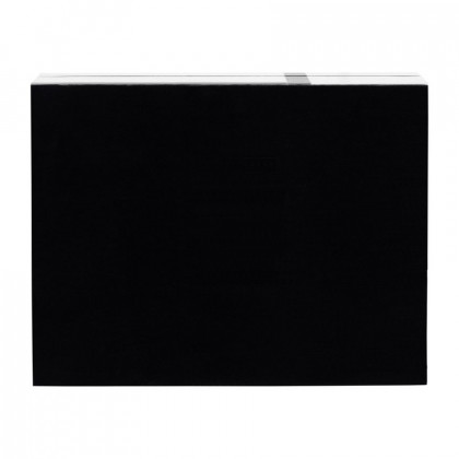Sagebrook - 6"/7"/9" Resin Bold Lines Design Rec Boxes (Set Of 3) in Black/White