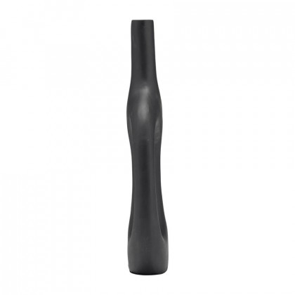 Sagebrook 15" Metal Hollow Handles Vase - Black