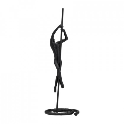 Sagebrook - 24" Metal Climbing Man Sculpture in Black