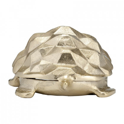 Sagebrook - 9" Metal Walking Tortoise in Champagne