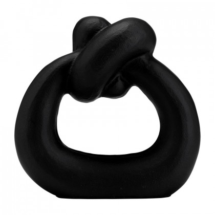 Sagebrook - 11" Metal Broad Knot Ring Sculpture
