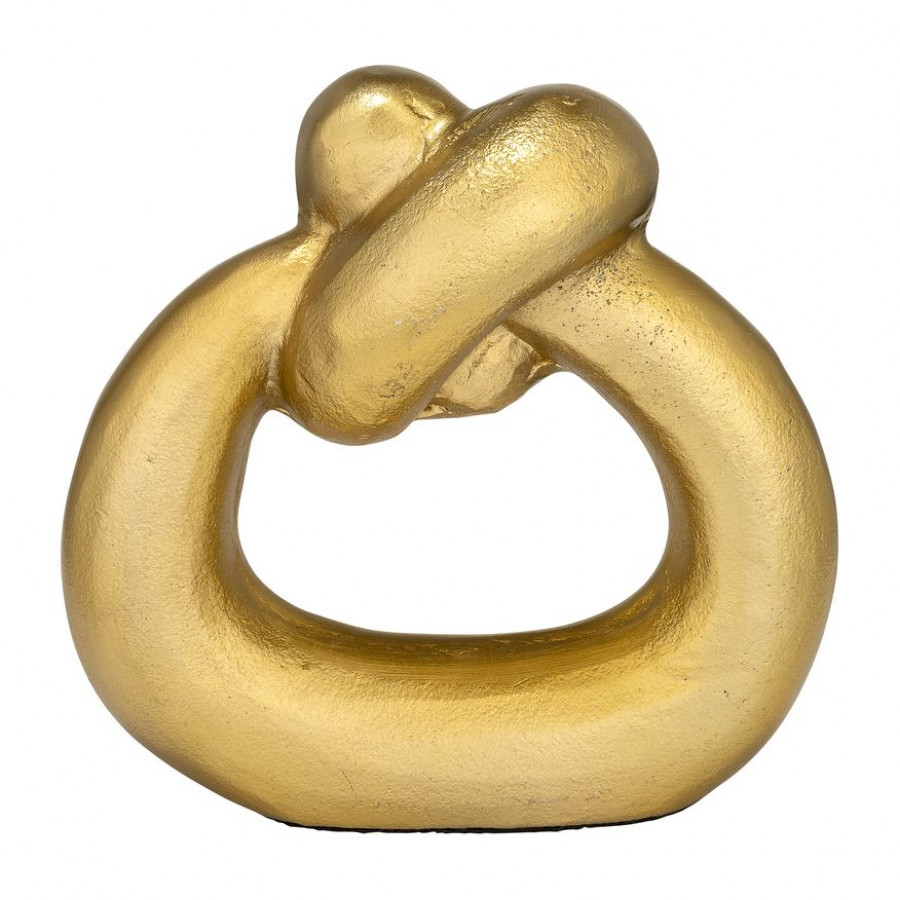 Sagebrook - 11" Metal Broad Knot Ring Sculpture