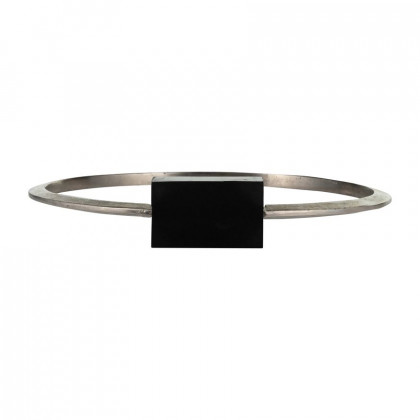 Sagebrook Metal,19",standing Ring With base ,nickel/Black
