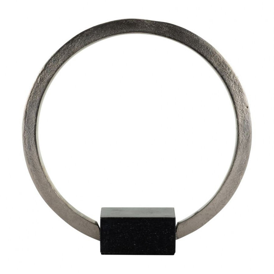 Sagebrook - Metal,19",standing Ring With base ,nickel/Black