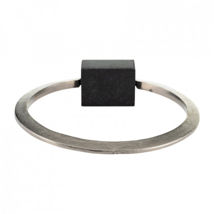 Sagebrook Metal,12",standing Ring With base ,nickel/Black