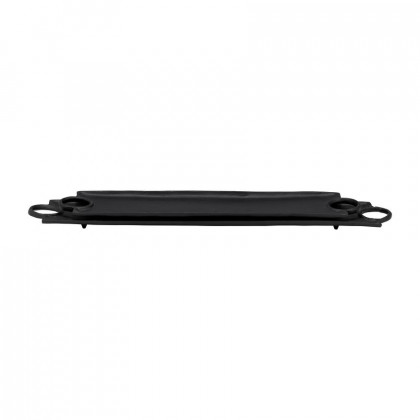 Sagebrook - 26"/32" Metal Flat Trays With Ring Handles (Set Of 2) in Black