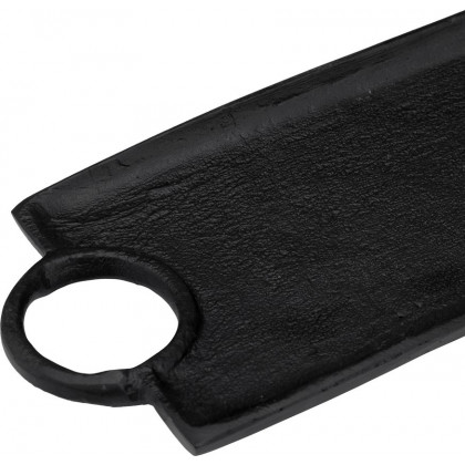 Sagebrook - 26"/32" Metal Flat Trays With Ring Handles (Set Of 2) in Black