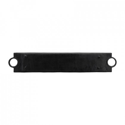 Sagebrook - 26"/32" Metal Flat Trays With Ring Handles (Set Of 2) in Black