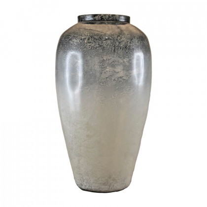 Sagebrook - 16" Glass Tri-colored Glittered Vase