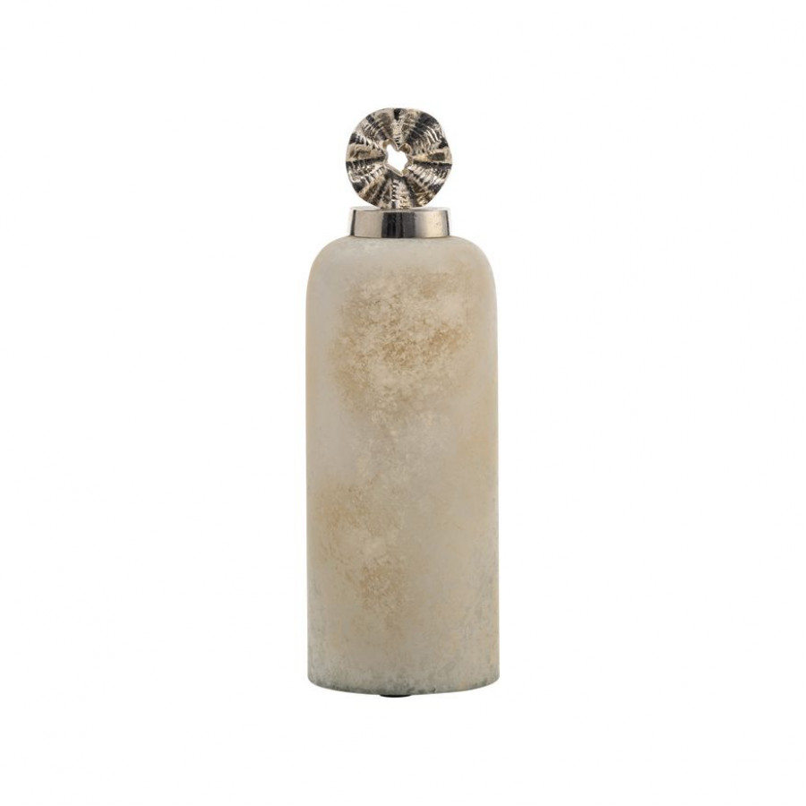 Sagebrook - 14" Glass Vase With Pinwheel Top