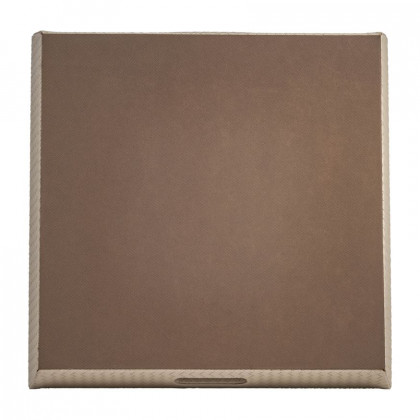 Sagebrook 16"/20"/24" Leather/Wood Diamondweave Trays (Set Of 3) - Tan