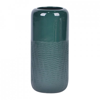 Sagebrook - 10" Ceramic Grooved Vase
