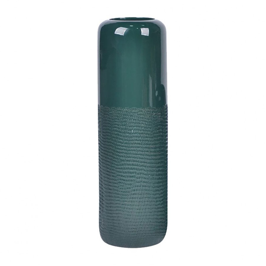 Sagebrook - 10" Ceramic Grooved Vase