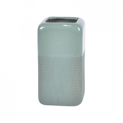 Sagebrook - 10" Ceramic Grooved Vase