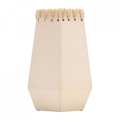 Sagebrook 11" Ceramic Vase With Weaving - Natural