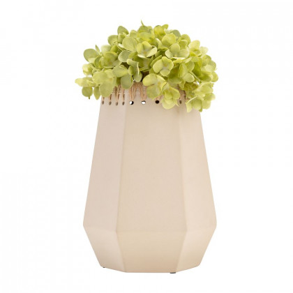 Sagebrook 11" Ceramic Vase With Weaving - Natural