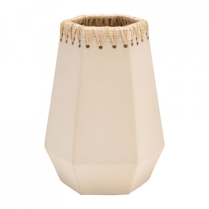Sagebrook 11" Ceramic Vase With Weaving - Natural