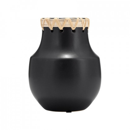 Sagebrook - 7" Ceramic Vase With Weaving