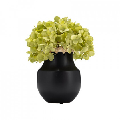 Sagebrook 7" Ceramic Vase With Weaving - Black