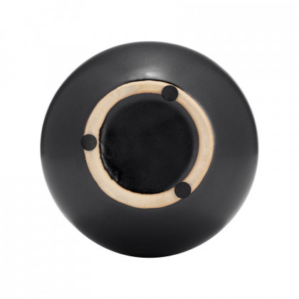 Sagebrook 7" Ceramic Vase With Weaving - Black